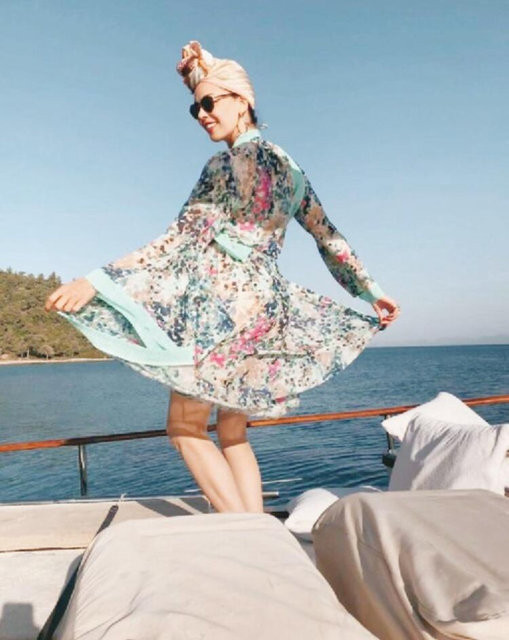 İşte Nesrin Cavadzade'nin tatil pozları...