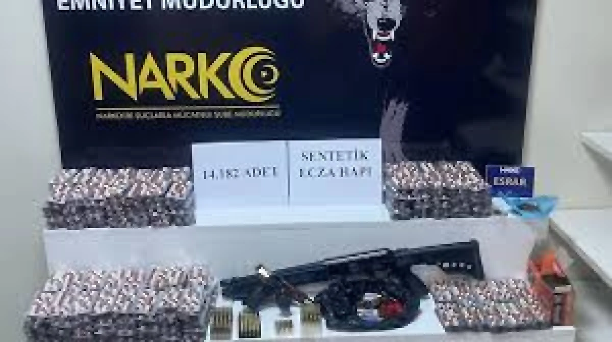 14 BİN ADET SENTETİK ECZAYI 'İ&Ccedil;MEK İ&Ccedil;İN' DİYEN ŞAHIS TUTUKLANDI