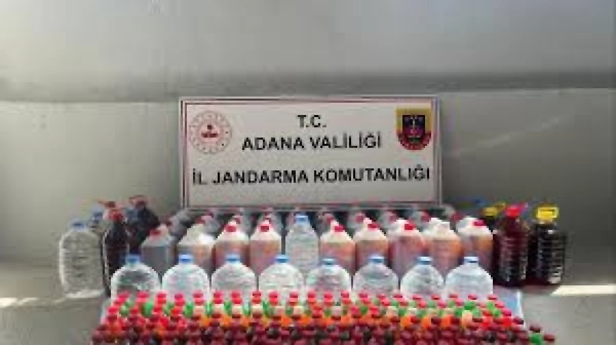 Adana'da Kaçak Alkol Operasyonu: 500 Litre Ele Geçirildi