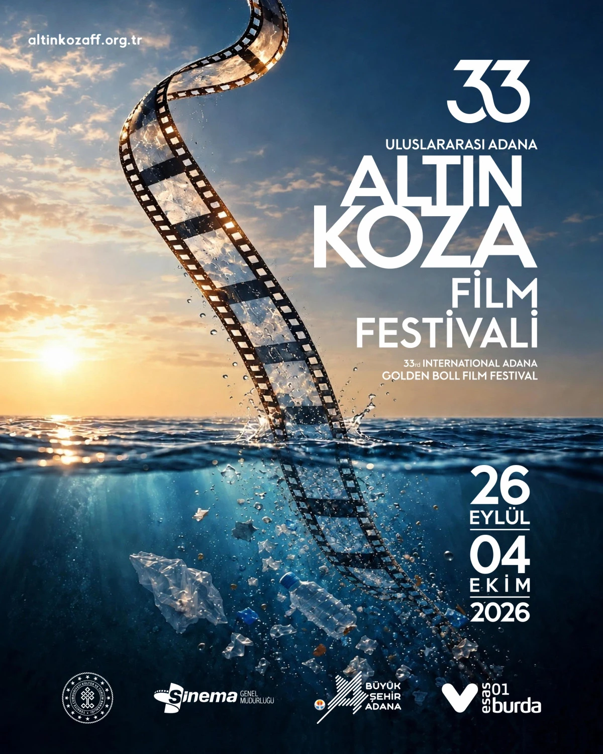 ALTIN KOZA FİLM FESTİVALİ&rsquo;NİN BU YILKİ G&Ouml;RSEL TASARIMI SUDAKİ MİKROPLASTİK KİRLİLİĞİNE IŞIK TUTUYOR