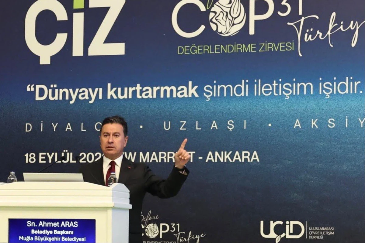BAŞKAN ARAS,ANKARA'DA  COP31 ZİRVES'NDE YEREL İKLİM EYLEMLERİNİ ANLATTI