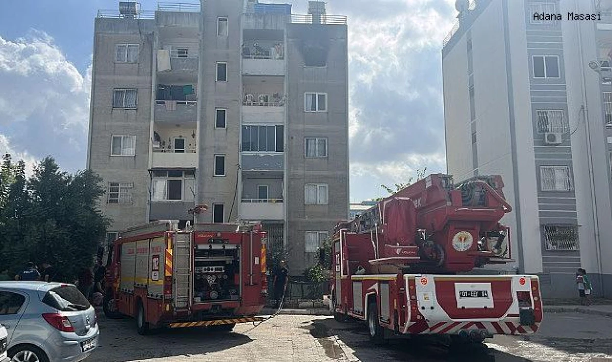 CEYHAN’DA APARTMAN DAİRESİNDE YANGIN PANİĞİ!