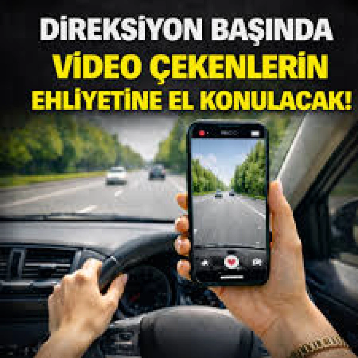 DİREKSİYON BAŞINDA SIK YAPILAN HATAYI YAPANLAR YANDI! EHLİYETE EL KONULACAK