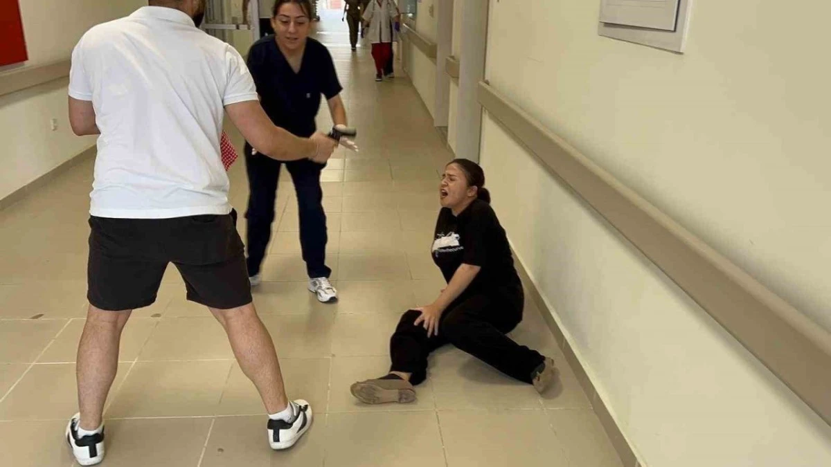 Gazipaşa Devlet Hastanesi'nde Afet Tatbikatı Gerçekleştirildi