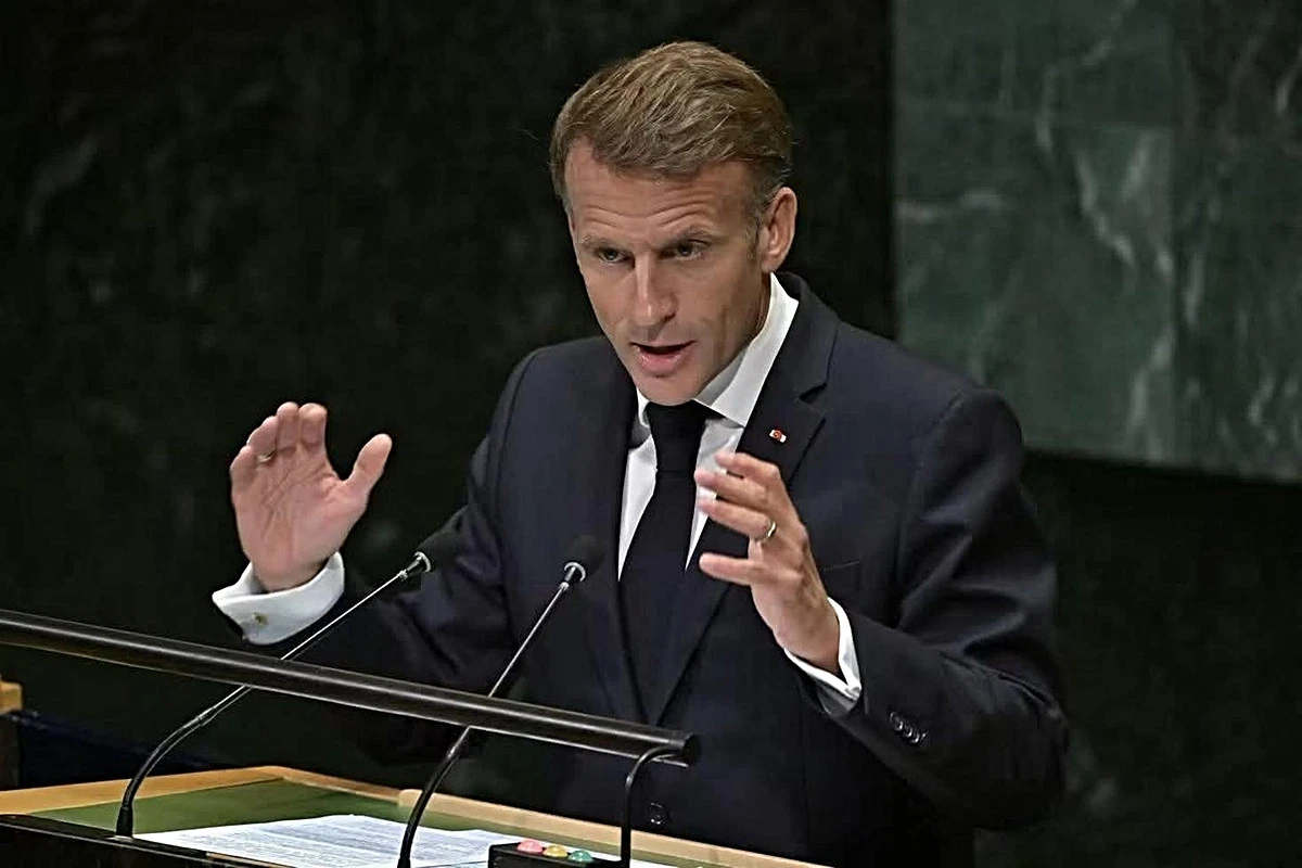MACRON&rsquo;DAN BM K&Uuml;RS&Uuml;S&Uuml;NDE GAZZE &Ccedil;IKIŞI: HEPİMİZ UTANMALIYIZ