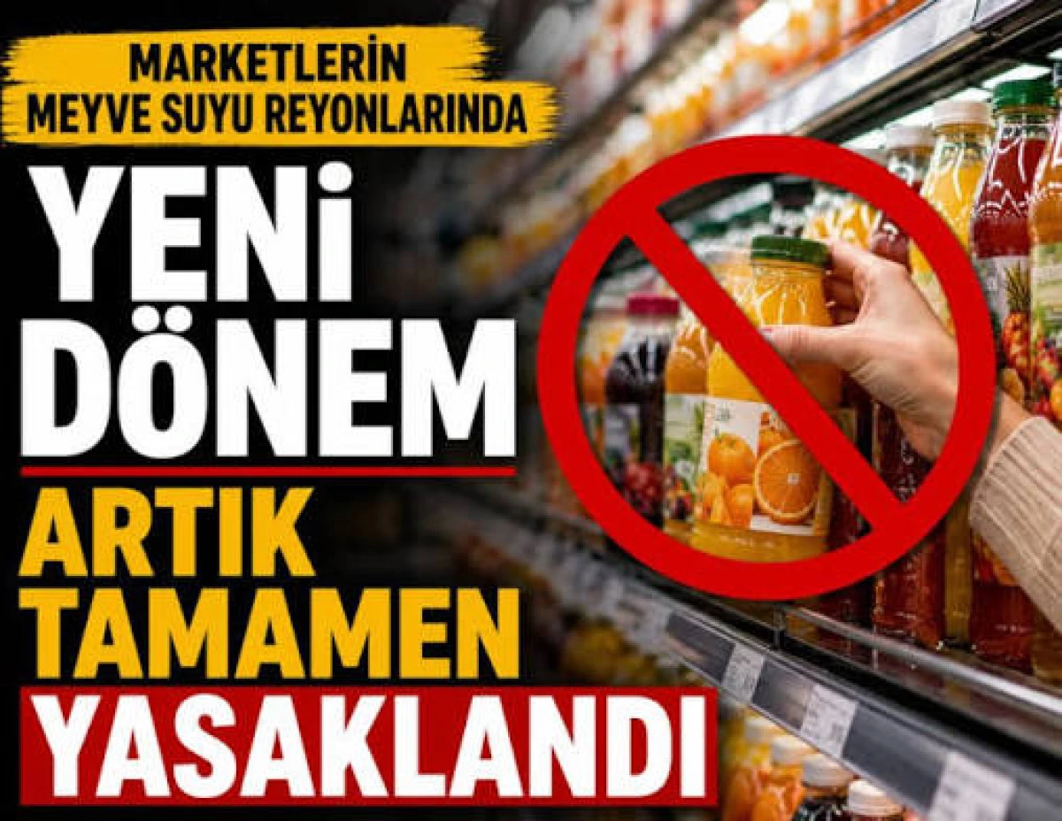 Market reyonlarında yeni d&ouml;nem! Artık tamamen yasak