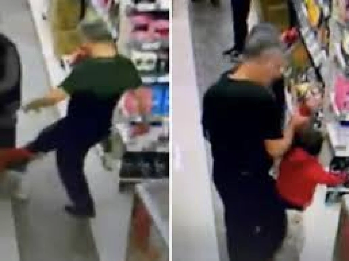 MARKETTE OĞLUNU TEKMELEYEN BABANIN İFADESİ ORTAYA ÇIKTI