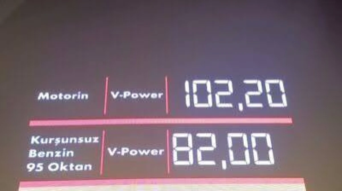 MOTORİN 100 LİRAYI AŞTI... AKARYAKIT TABELALARI ZAMLA &Uuml;&Ccedil; HANELİ OLAN MOTORİN FİYATINI YANSITMAKTA YETERSİZ KALDI