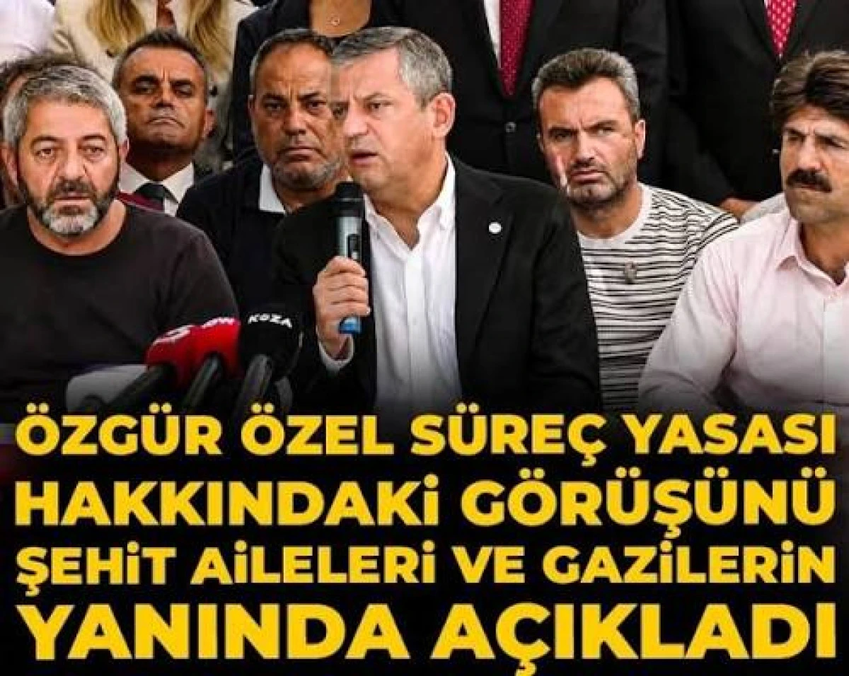 &Ouml;ZG&Uuml;R &Ouml;ZEL'DEN, ER ŞEHİT YAKINLARI VE ER GAZİLERİN EYLEMİNE DESTEK ZİYARETİ