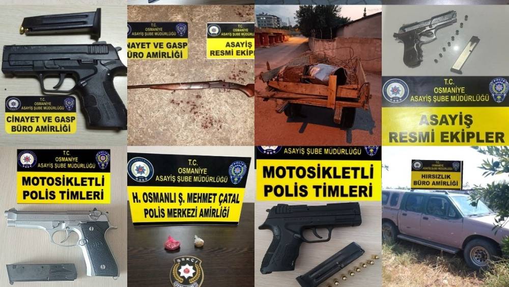 OSMANİYE’DE ASAYİŞ UYGULAMALARI: 14 TUTUKLAMA