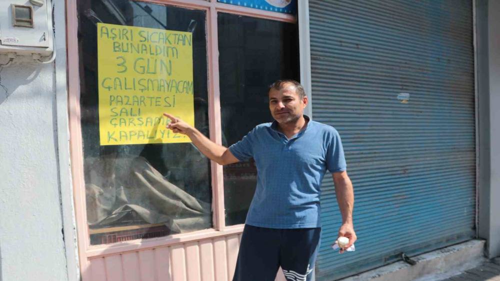 BASRA SICAKLARI DÜKKAN KAPATTIRDI