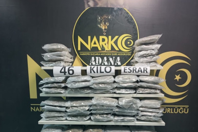 HASSAS BURUNLU ‘BARBARA’ 46 KİLOGRAM ESRARI BULDU
