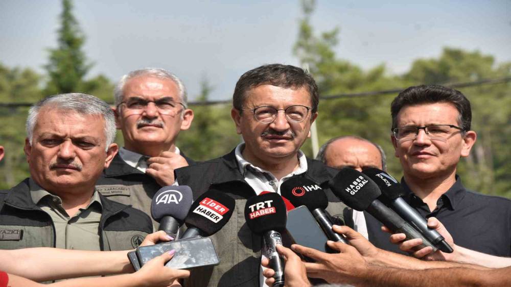 TARIM VE ORMAN BAKAN YARDIMCISI VEYSEL TİRYAKİ: "KEMER YANGINI KONTROL ALTINA ALINABİLMİŞ DEĞİL"