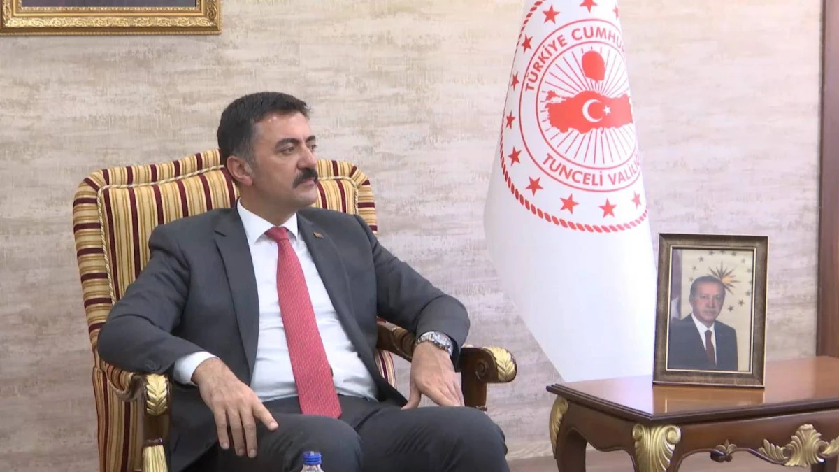 TUNCELİ VALİSİ BÜLENT TEKBIYIKOĞLU MERKEZE ÇEKİLDİ