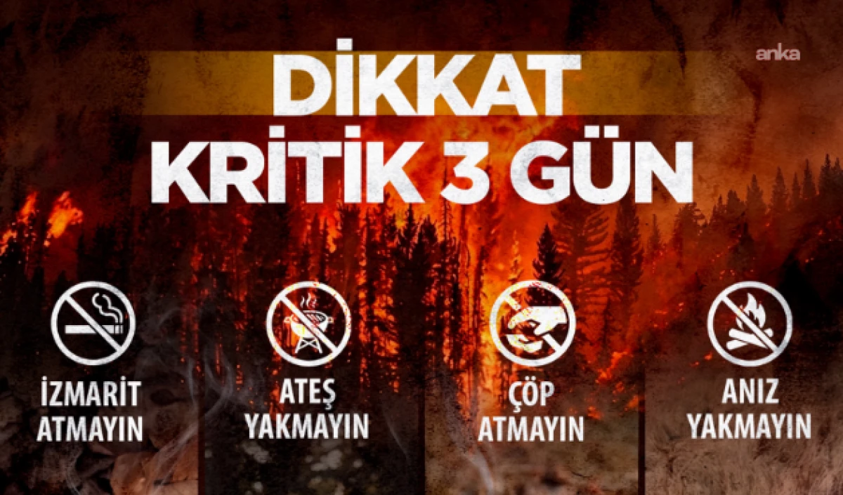 YUMAKLI’DAN ORMAN YANGINI UYARISI: ÖNÜMÜZDEKİ 3 GÜN KRİTİK