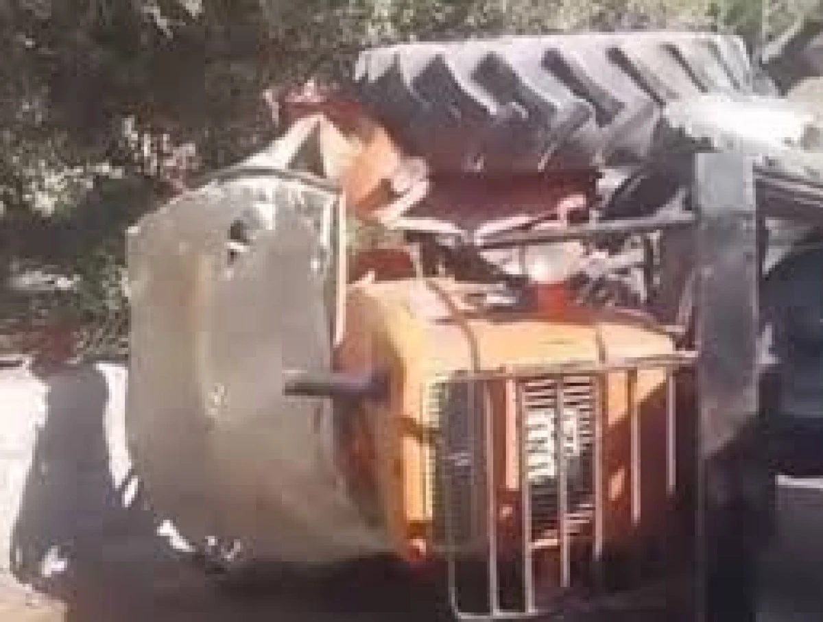 Kozan'da Traktör Devrildi: 1 Yaralı