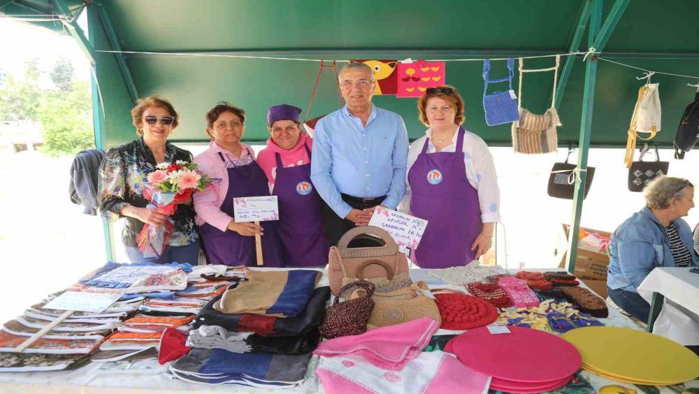 Mezitli’de bir kadın üretici pazarı daha açıldı