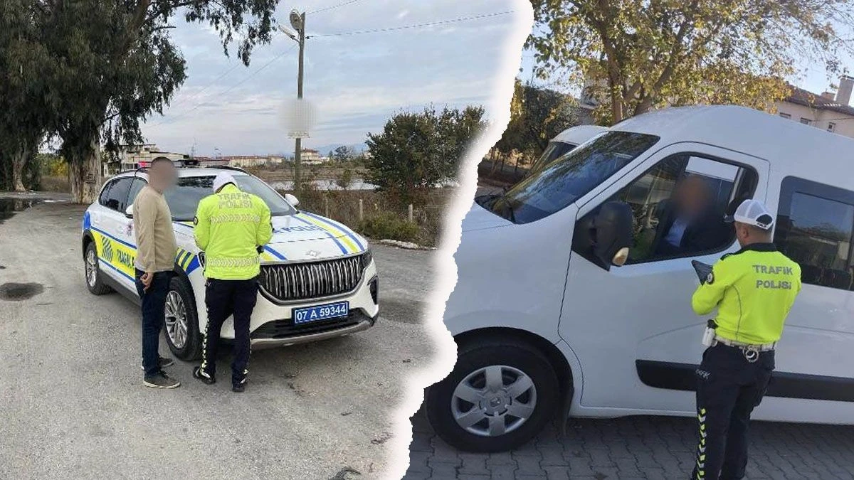 Antalya'da Helikopter ve Dron Destekli Trafik Denetimi