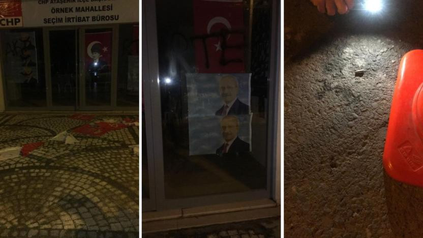 CHP'NİN İSTANBUL'DAKİ SEÇİM BÜROSUNA YAPILAN SALDIRIYA İLİŞKİN VALİLİK'TEN AÇIKLAMA