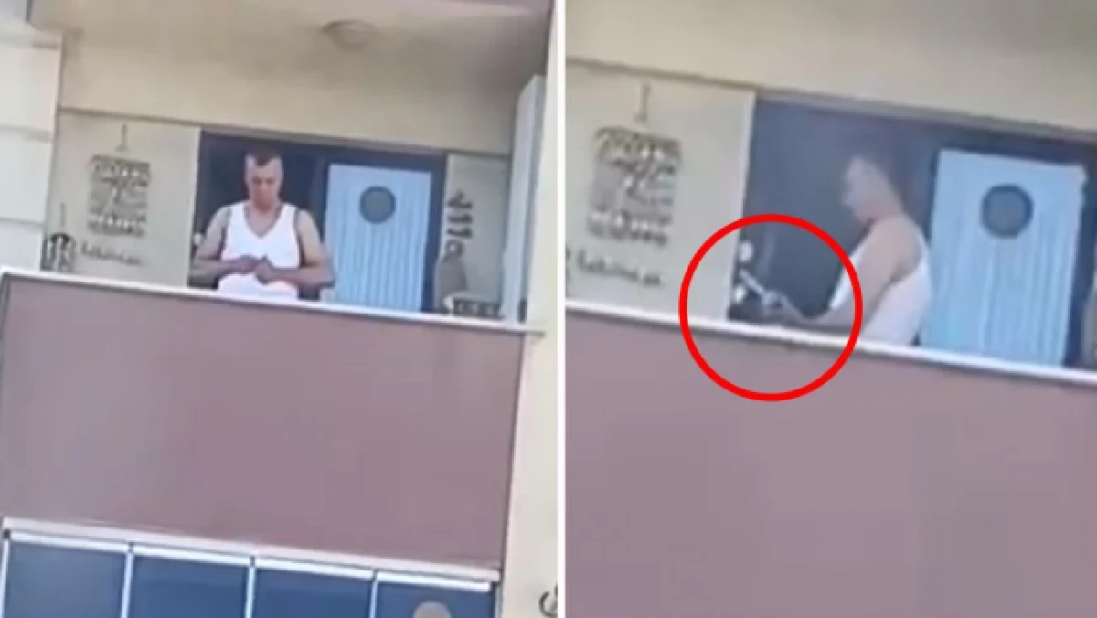 PENDİK'TE BALKONDA SİLAH ŞARJÖRÜNE MERMİ DOLDURAN ŞÜPHELİ ADLİ KONTROLLE SERBEST