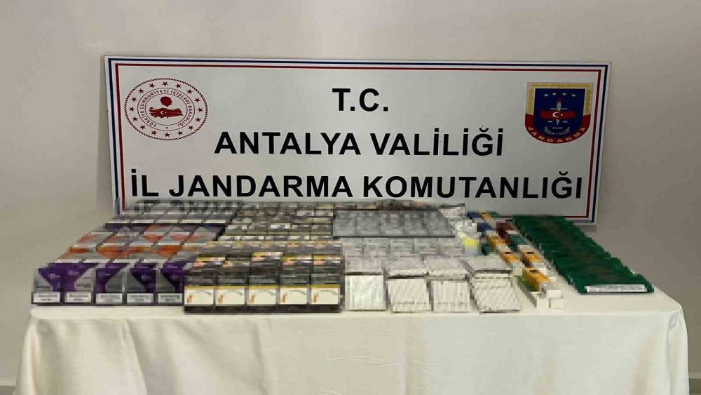 MANAVGAT’TA JANDARMADAN KAÇAK SİGARA OPERASYONU