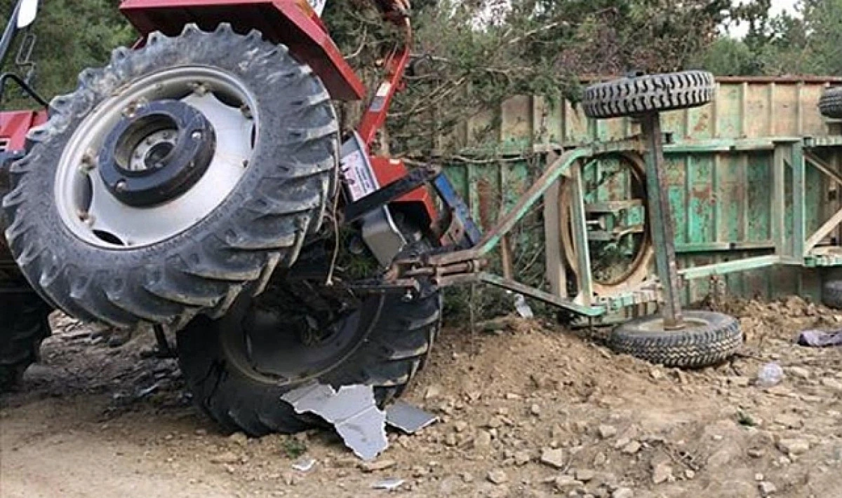 TRAKTÖRÜN RÖMORK APARATINA BOYNU SIKIŞAN 16 YAŞINDAKİ LİSELİ STAJYER HAYATINI KAYBETTİ