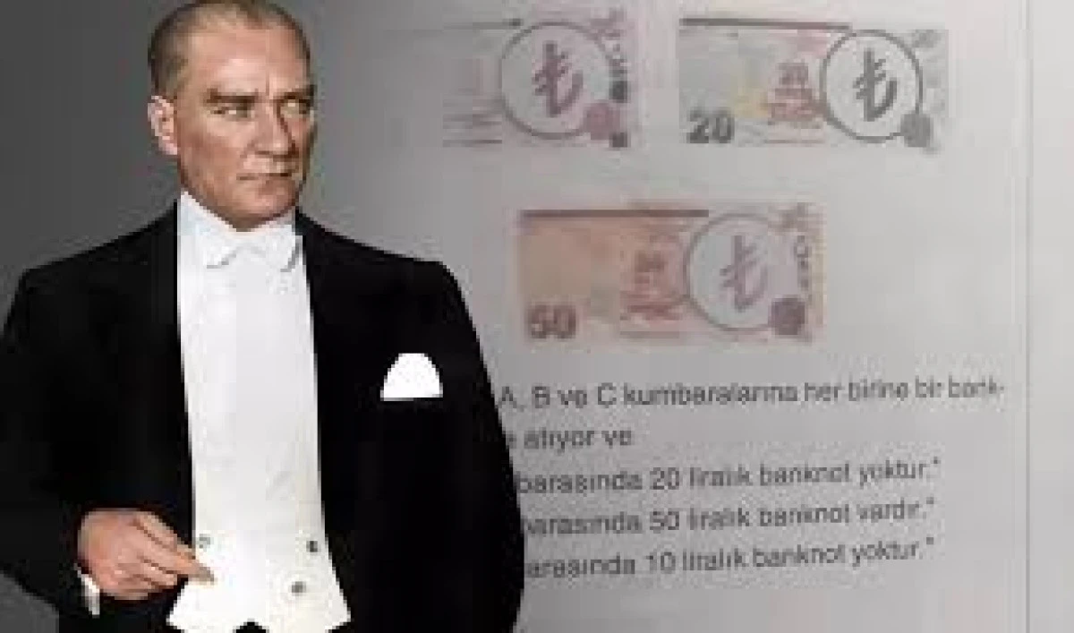 BİR YAYINEVİ, SORULARINA KOYDUĞU BANKNOTLARDAKİ ATATÜRKI'ÜN RESMİNİ SANSÜRLEDİ