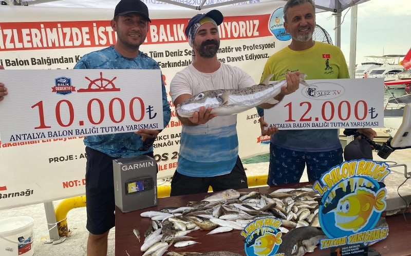 ANTALYA'DA İSTİLACI BALON BALIĞI AVLAMA YARIŞMASI
