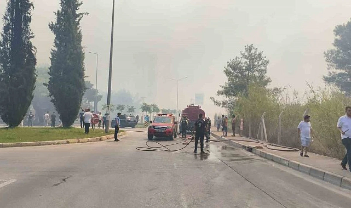 ORMAN YANGININDA ALEV ALAN 6. KATTAKİ EVİN BALKONUNA TOMA MÜDAHALESİ