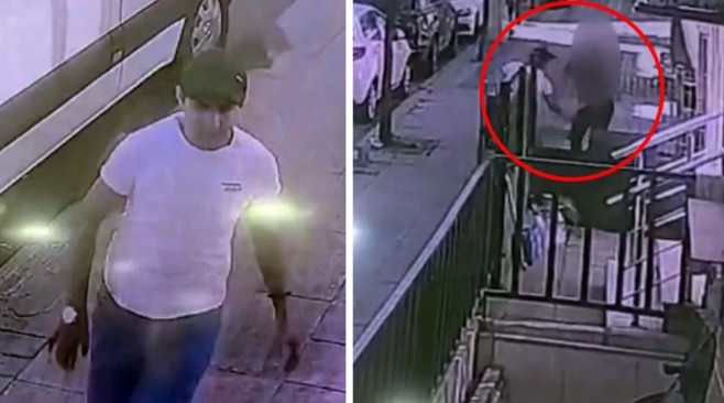 İSTANBUL'DA KALDIRIMDA YÜRÜYEN HAMİLE KADINA TACİZ! O ANLAR KAMERADA