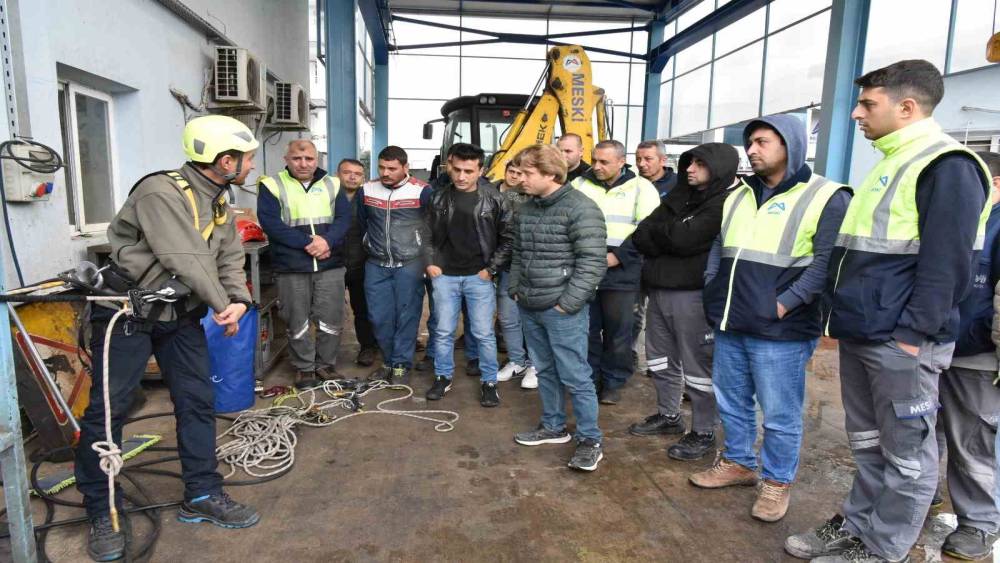 MESKİ PERSONELİ, İŞ SAĞLIĞI VE GÜVENLİĞİ KONUSUNDA BİLGİLENDİRİLDİ