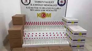 SAMSUN'DA "ÇENGEL-6" OPERASYONU! 1 TON 56 LİTRE ETİL ALKOL ELE GEÇİRİLDİ