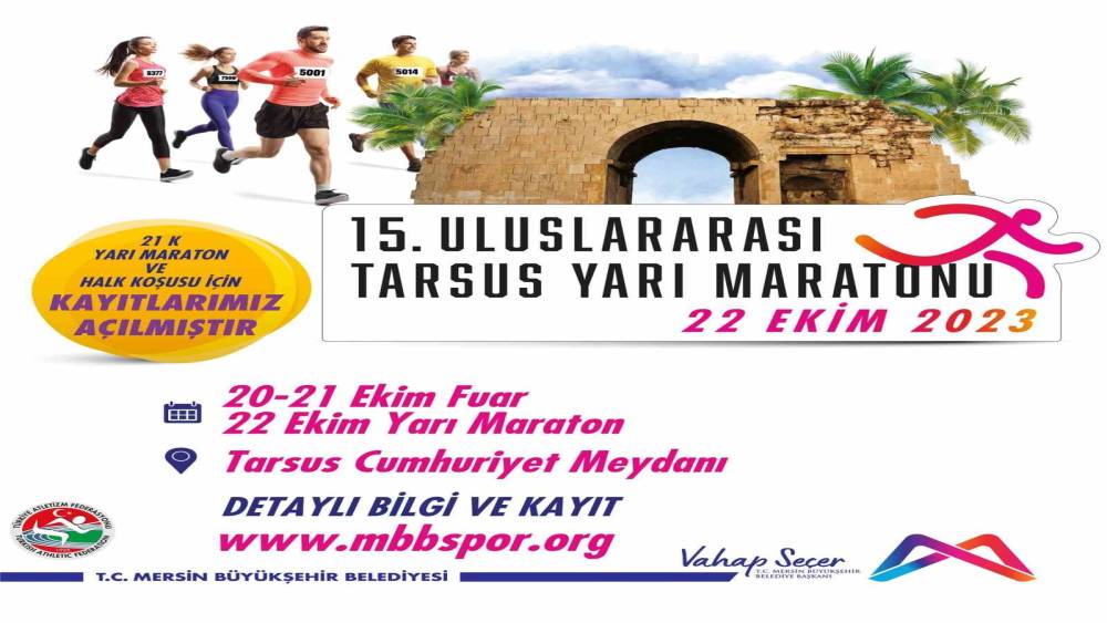 15. TARSUS YARI MARATONU İÇİN KAYITLAR BAŞLADI