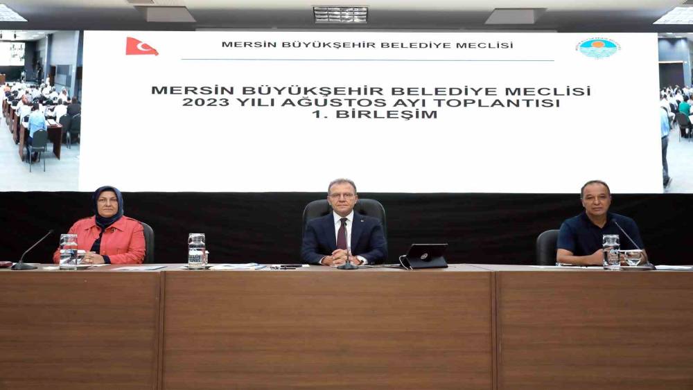 MERSİN BÜYÜKŞEHİR BELEDİYESİ MECLİS TOPLANTISI YAPILDI