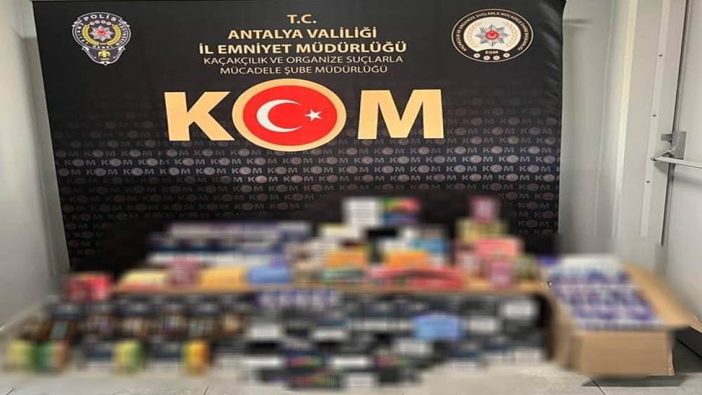 Antalya’da 4 milyon liralık kaçakçılık operasyonu