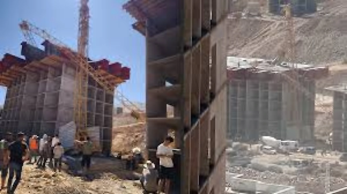 KULE VINÇ DEVRILDI, 1 IŞÇI ÖLDÜ