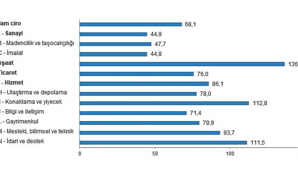 TÜİK: CİRO ENDEKSLERİ, ŞUBAT 2023