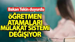 ÖĞRETMEN ATAMALARINDA SİSTEM DEĞİŞİYOR
