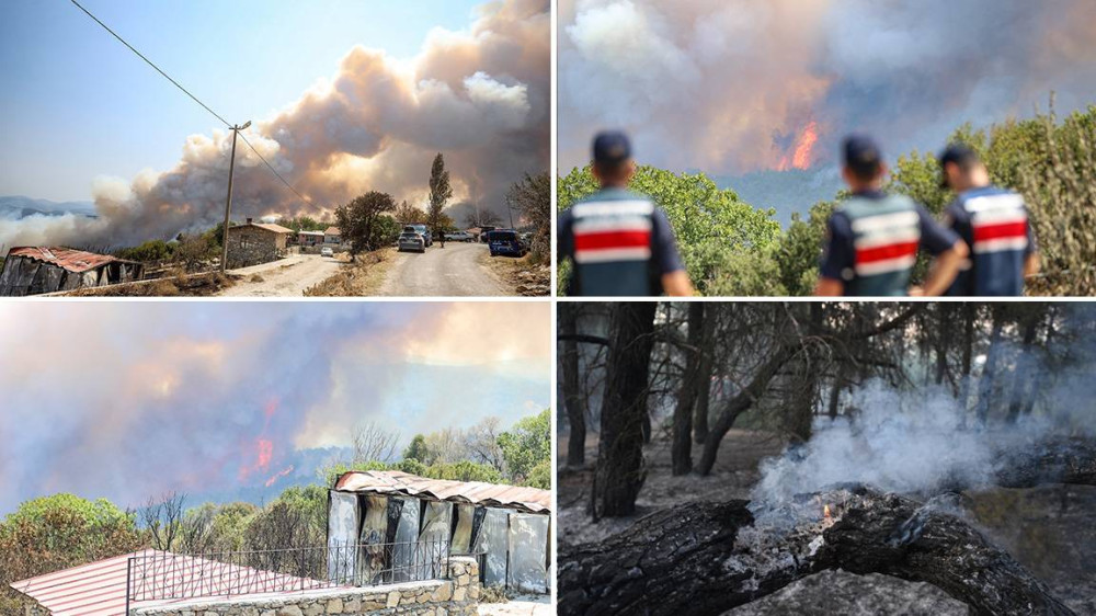 ÇANAKKALE'DEKİ ORMAN YANGININDA TAHLİYE EDİLEN KÖY SAYISI 11'E YÜKSELDİ