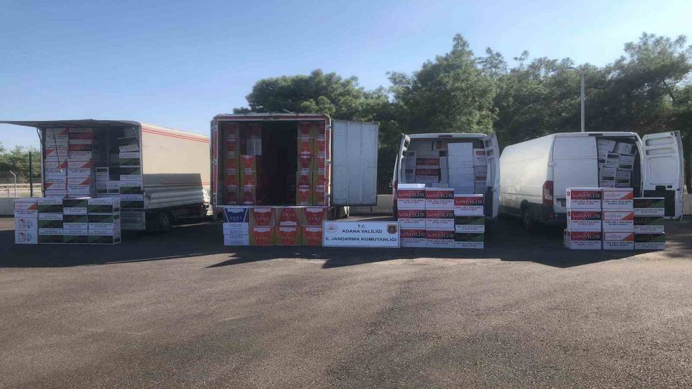 ADANA’DA 1,5 MİLYON TL’LİK MAKARON ELE GEÇİRİLDİ