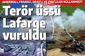 MİT, TERÖR ÖRGÜTÜNÜN KARARGAH OLARAK KULLANDIĞI KOBANİ'DEKİ LAFARGE FABRİKASINI BOMBALADI