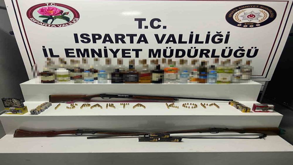 ISPARTA’DA KAÇAK İÇKİ OPERASYONU