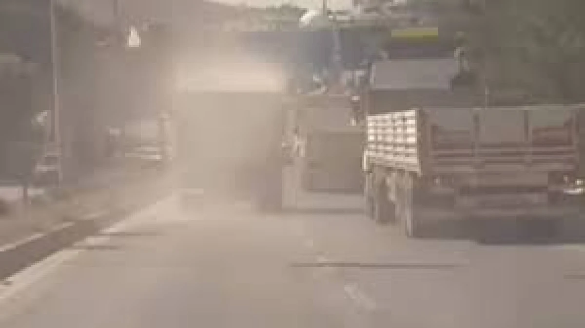 Hatay'da Trafiği Tehlikeye Düşüren Kamyona Ceza