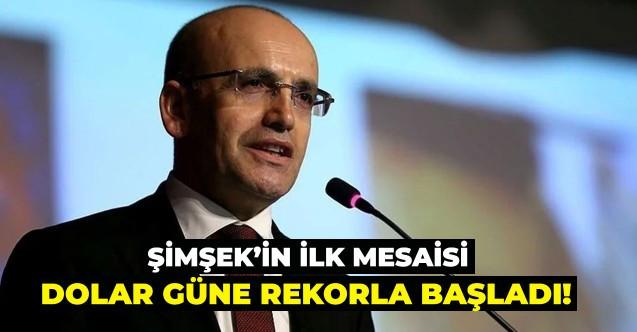 ŞİMŞEK'İN MESAJLARININ PİYASAYA ETKİSİ MERAK KONUSUYDU! DOLAR İLK İŞ GÜNÜNE REKORLA BAŞLADI