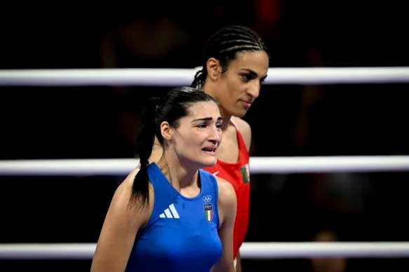 OLİMPİYATLARDA "TRANS" BOKSÖR TARTIŞMASI! IMANE KHELİF'İN RAKİBİ 46. SANİYEDE GÖZYAŞLARIYLA SAHADAN ÇEKİLDİ