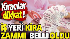 OCAK AYINDA İŞ YERİ KİRALARINA EN FAZLA YÜZDE 53,86 ORANINDA ZAM YAPILABİLECEK