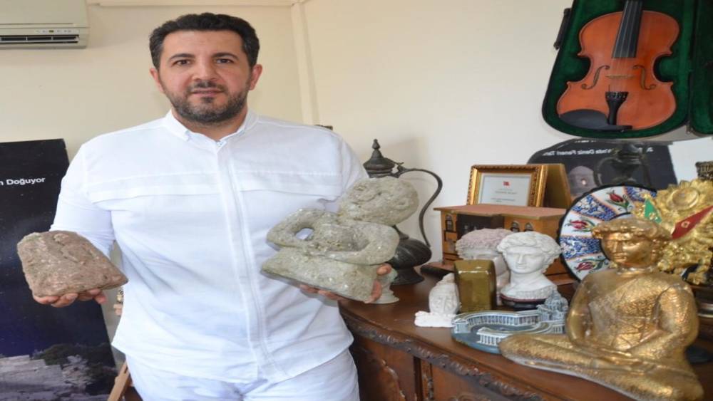 DEFİNE AVCILARI TARİHİ ESER BULAMAYINCA TAKLİT ESER ÜRETİYORLAR