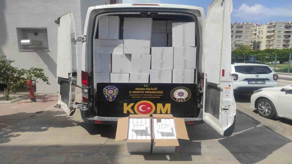 Adana’da 31 milyon kaçak makaron ele geçirildi