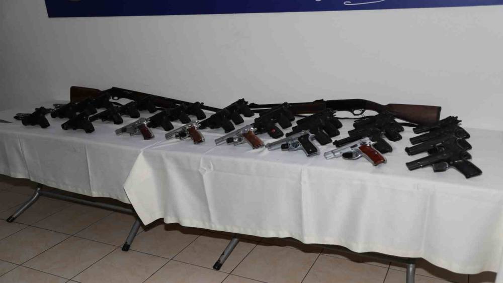 MERSİN’DE SON 3 AYDA 627 TABANCA ELE GEÇİRİLDİ