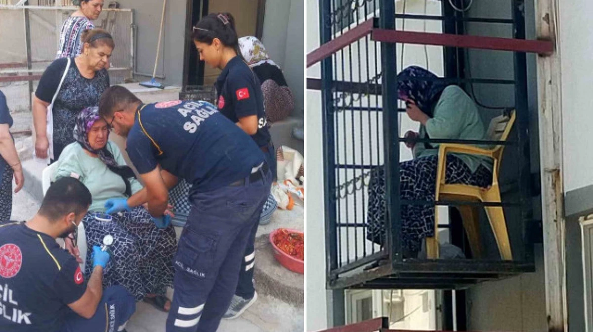 BİNANIN DIŞINDA BULUNAN ASANSÖRDE MAHSUR KALAN 80 YAŞINDAKİ KADINI İTFAİYE KURTARDI